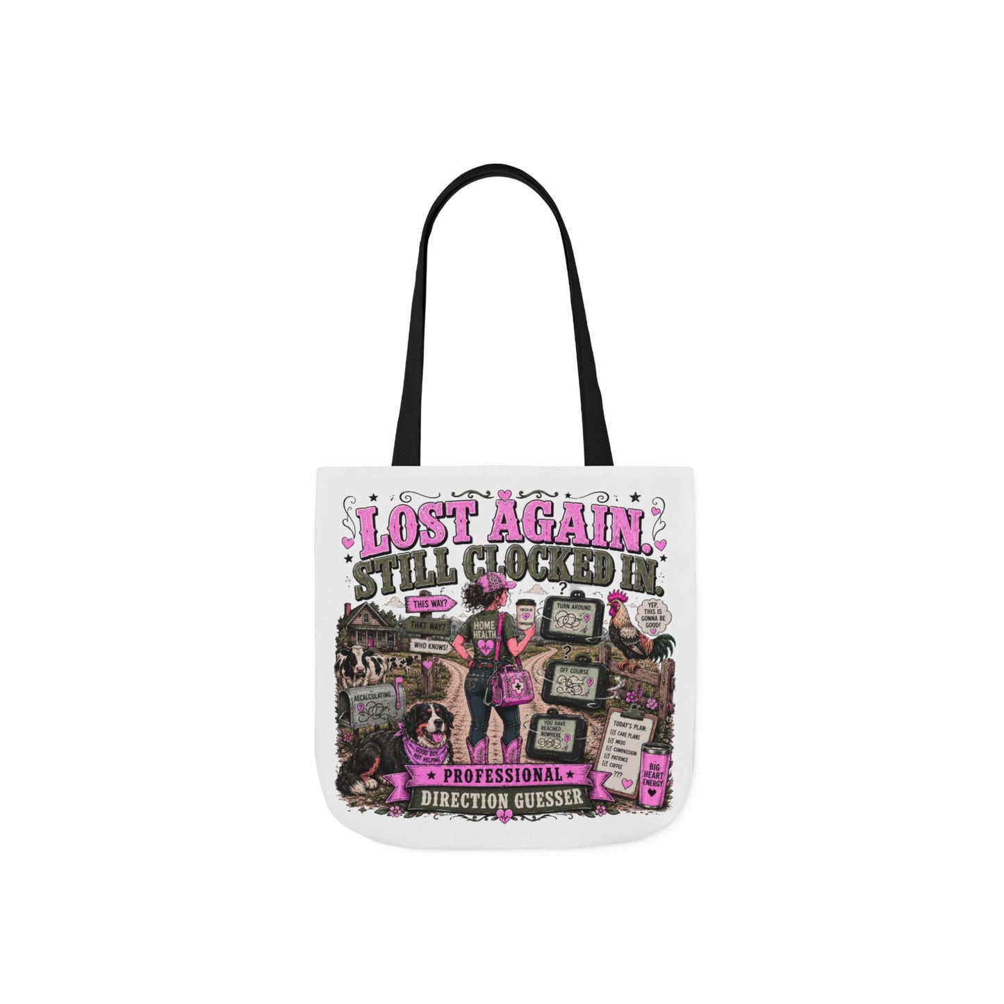 Home Health Care Tote Bag — 'Lost Again, Still Cucked' Graphic Canvas Tote