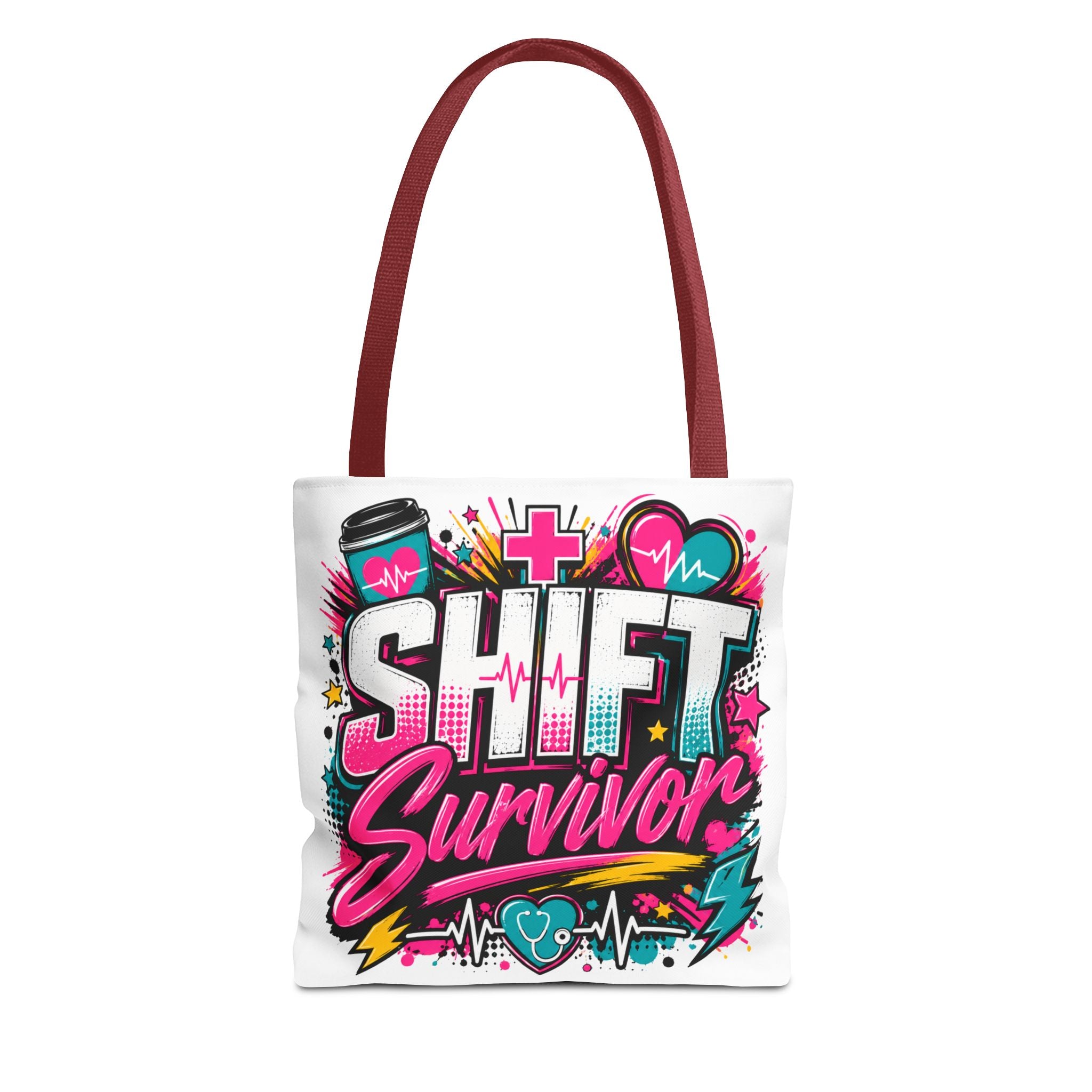 Tote — "Shift Survivor" Nurse Shift Work Graphic Tote Bag