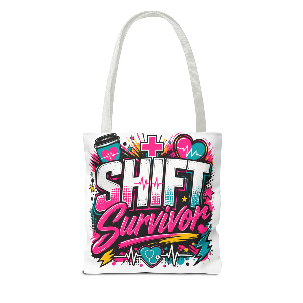 Tote — "Shift Survivor" Nurse Shift Work Graphic Tote Bag