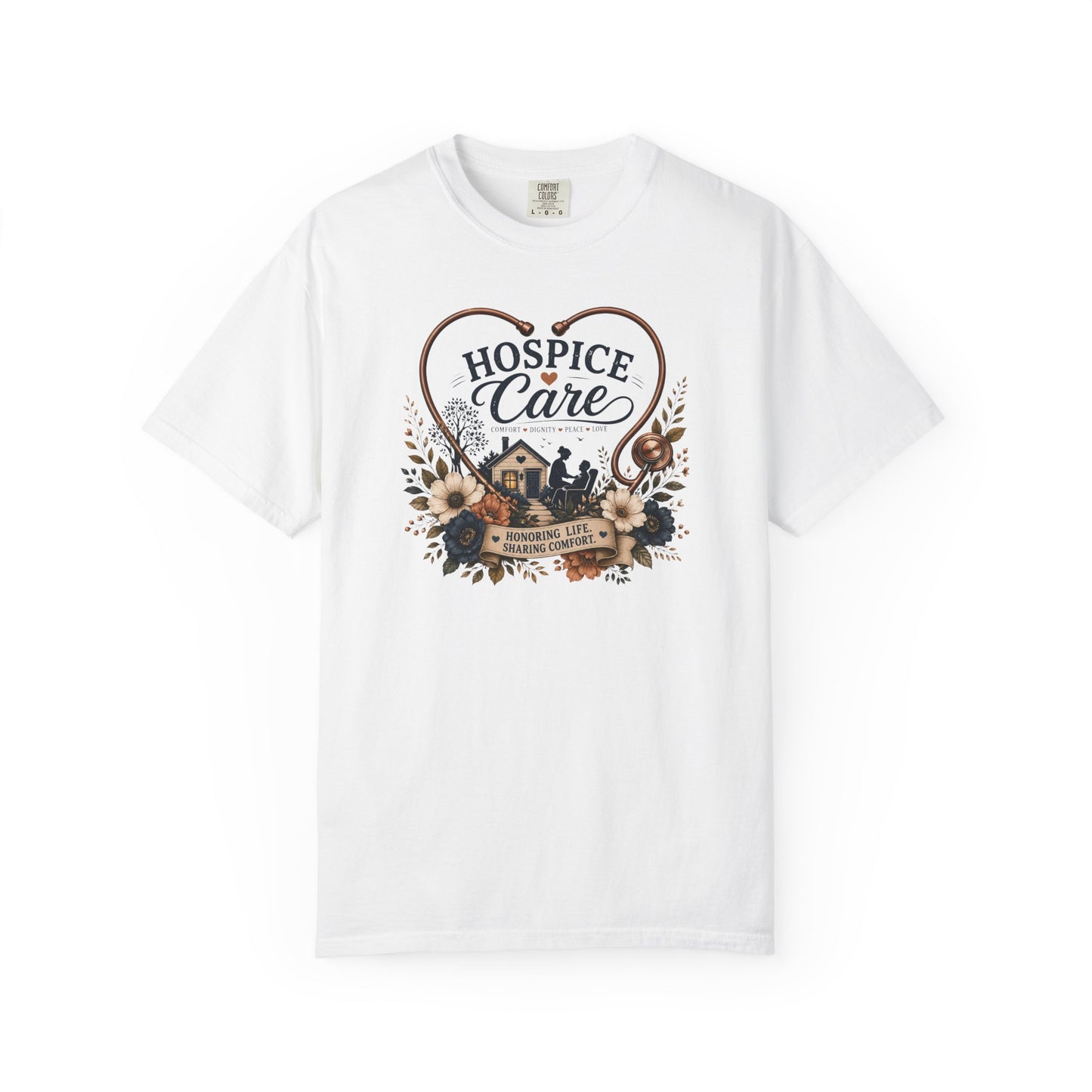 Hospice Care Heart T-Shirt — Compassionate Caregiver Tribute Tee