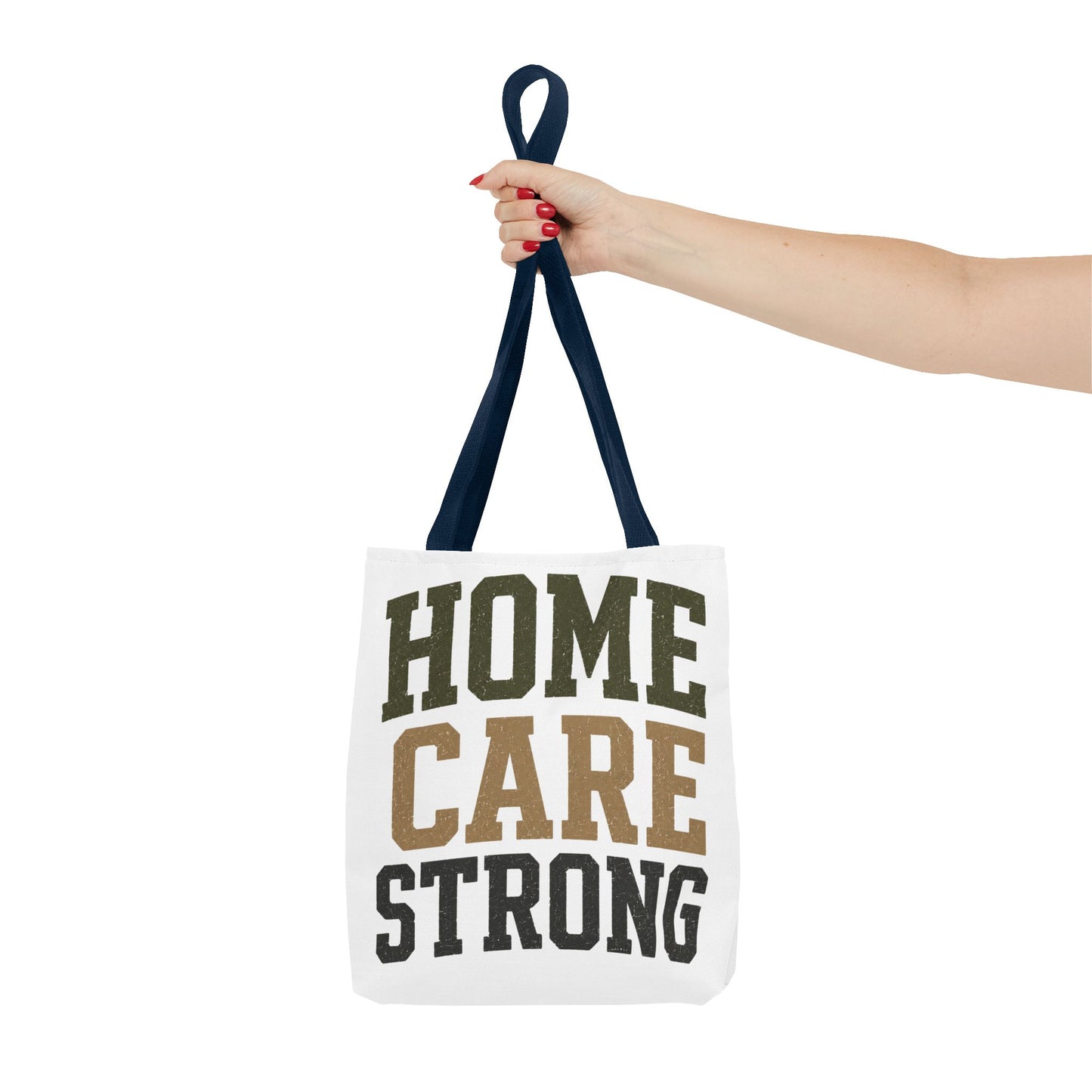 Home Care Strong Tote Bag — Durable AOP Shopper for Caregivers & Nurses