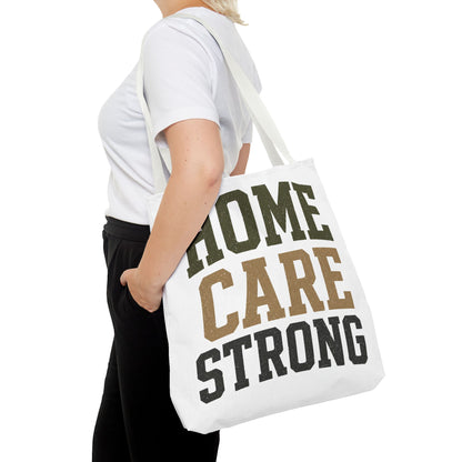Home Care Strong Tote Bag — Durable AOP Shopper for Caregivers & Nurses