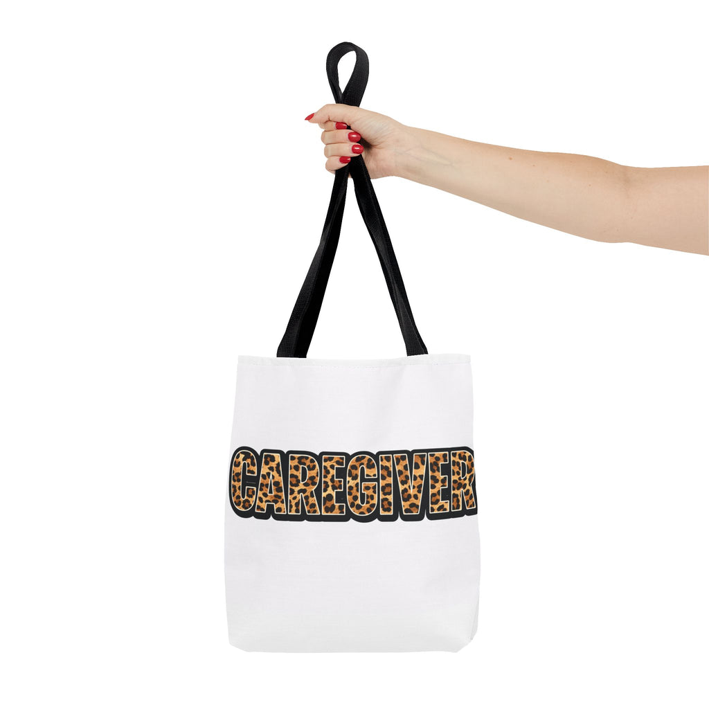 Caregiver Leopard Print Tote Bag —