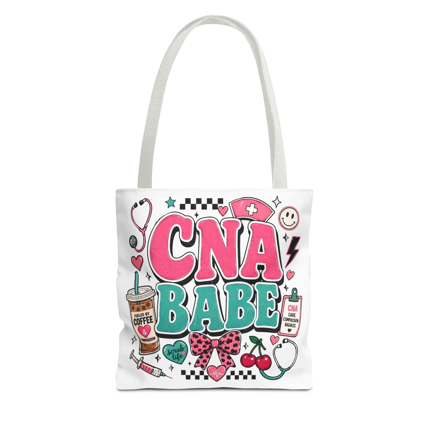 CNA Babe Tote Bag — Cute Nurse Aide Gift Tote for Caregivers