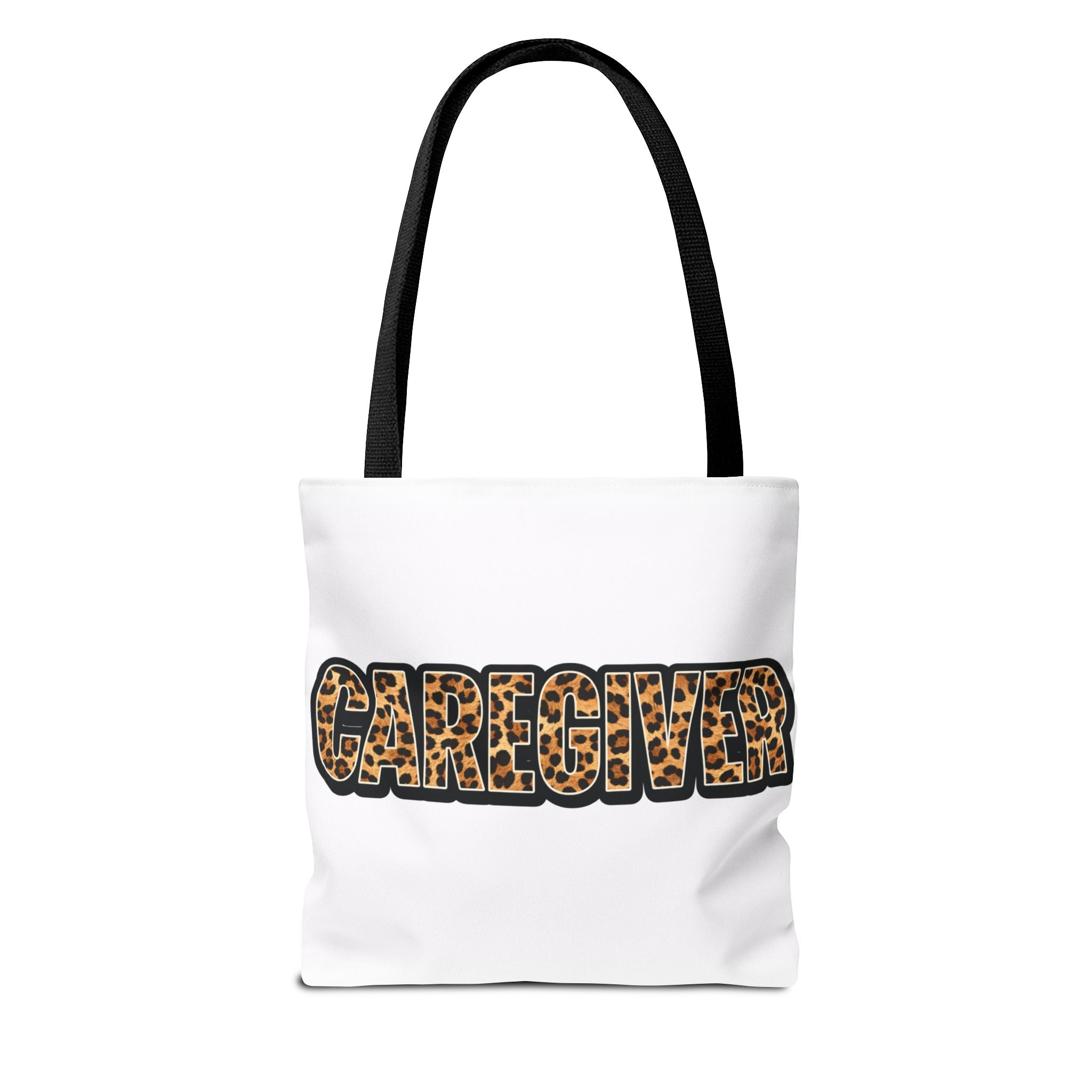 Caregiver Leopard Print Tote Bag —
