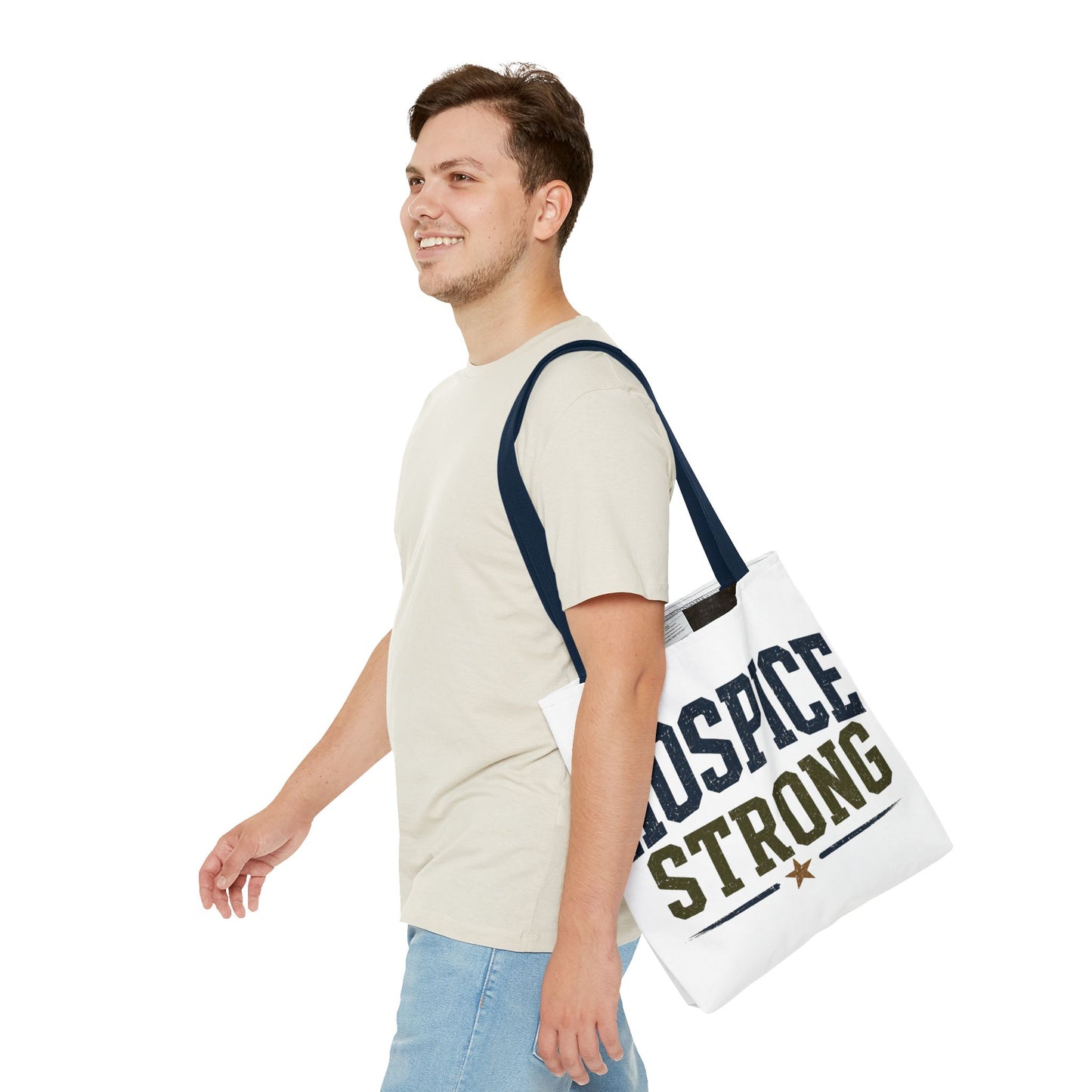 Hospice Strong Tote Bag — Support & Awareness Canvas Carryall