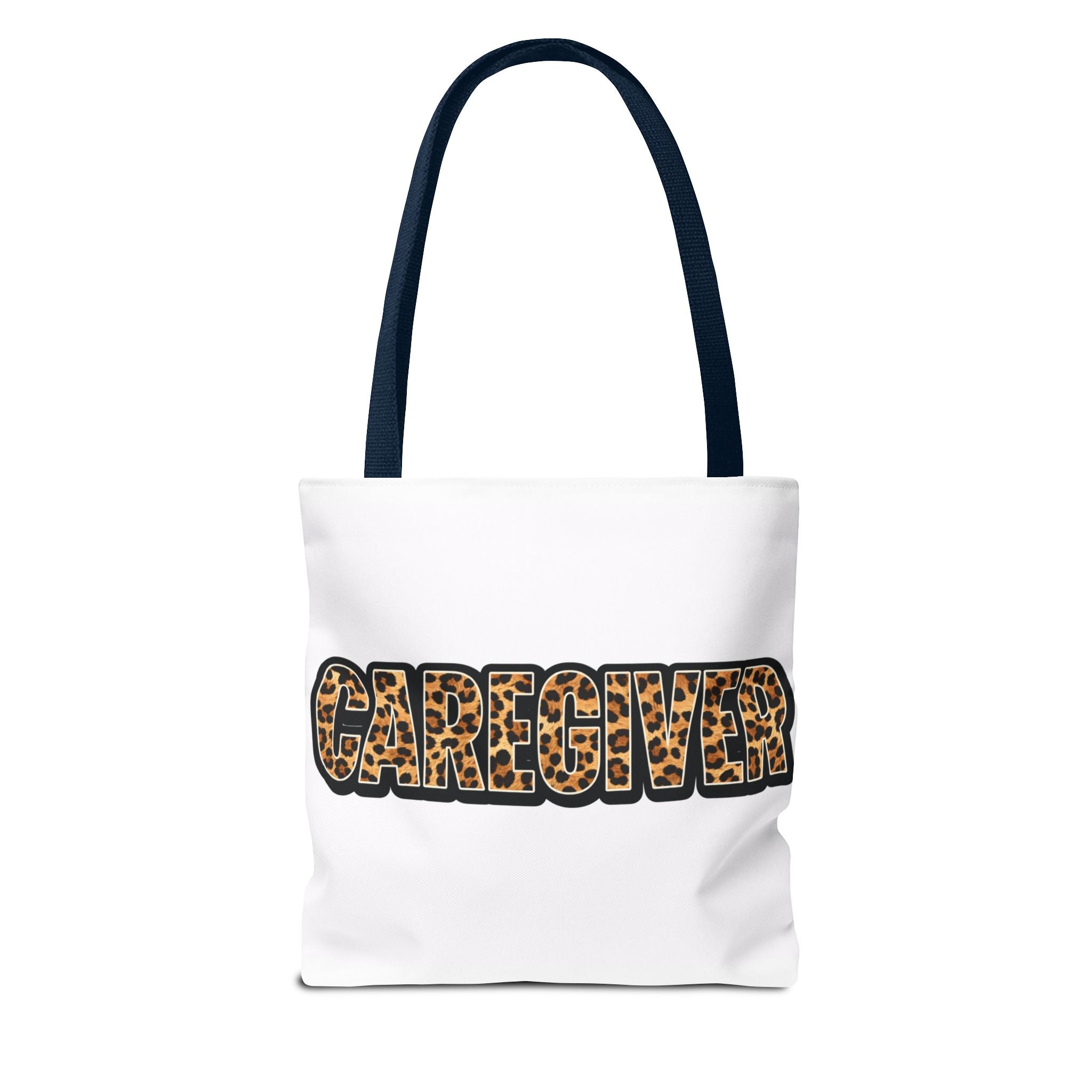 Caregiver Leopard Print Tote Bag —