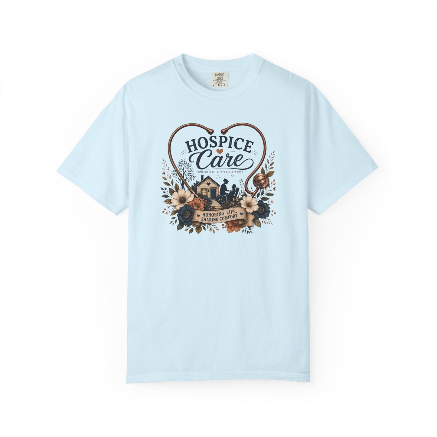 Hospice Care Heart T-Shirt — Compassionate Caregiver Tribute Tee