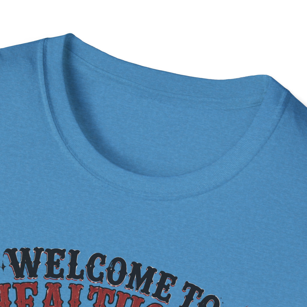 T-Shirt — “Welcome to Healthcare: Where Sleep Is Optional Skull Graphic Tee