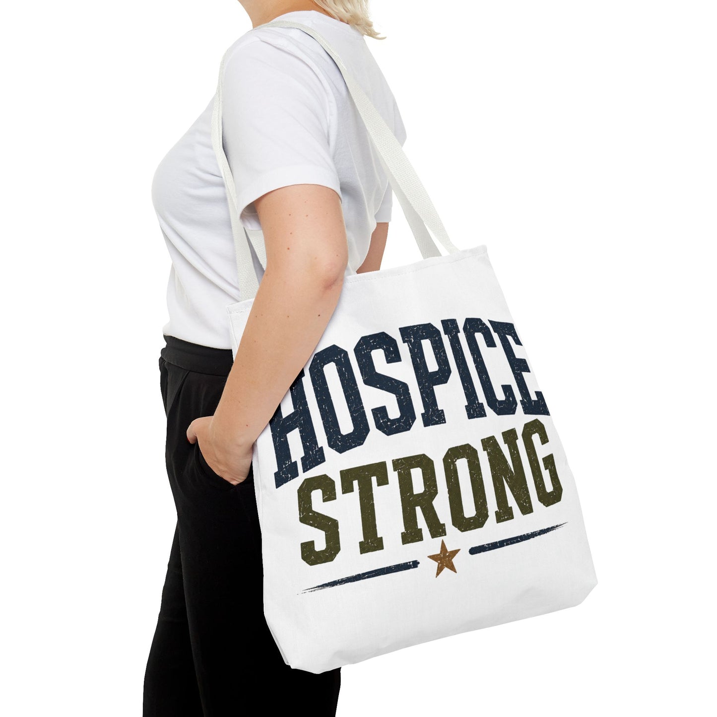 Hospice Strong Tote Bag — Support & Awareness Canvas Carryall