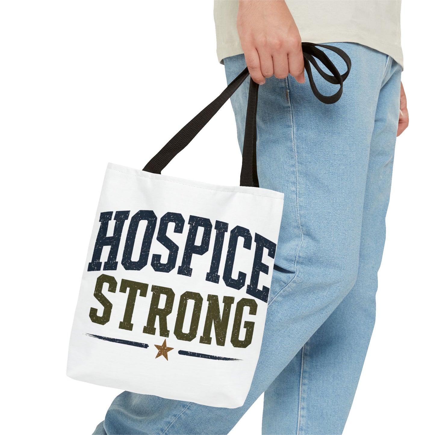 Hospice Strong Tote Bag — Support & Awareness Canvas Carryall