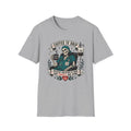 Coffee IV Drip T-Shirt — "Because Adulting Is Hard and People Are Dumb" Skeleton Coffee Tee
