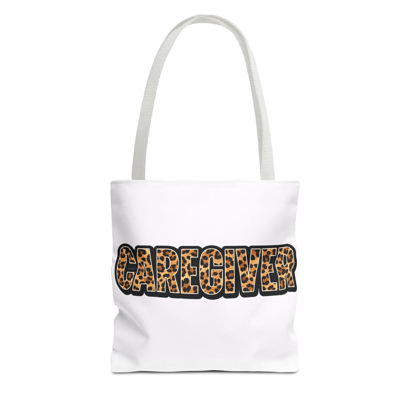 Caregiver Leopard Print Tote Bag —