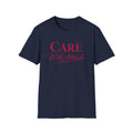 Camiseta "Cuidado con Actitud" — Camiseta de autocuidado con escritura elegante