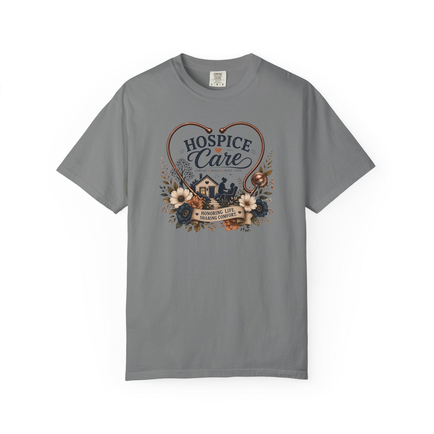 Hospice Care Heart T-Shirt — Compassionate Caregiver Tribute Tee