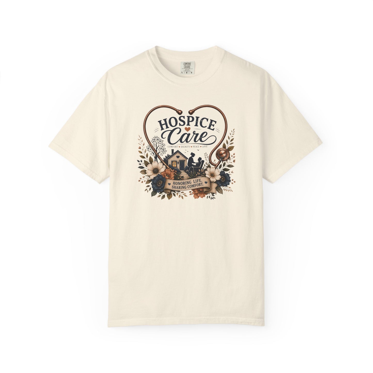 Hospice Care Heart T-Shirt — Compassionate Caregiver Tribute Tee