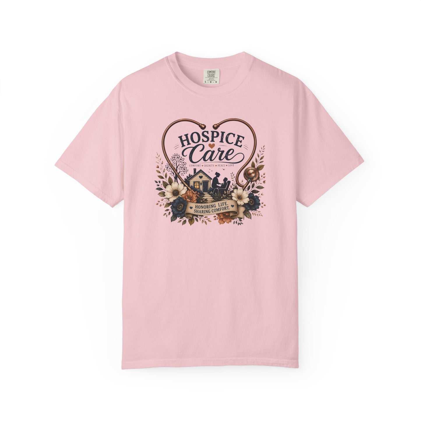 Hospice Care Heart T-Shirt — Compassionate Caregiver Tribute Tee