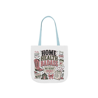Home Health Care Badass Canvas Tote Bag — Nurse & Caregiver Gift