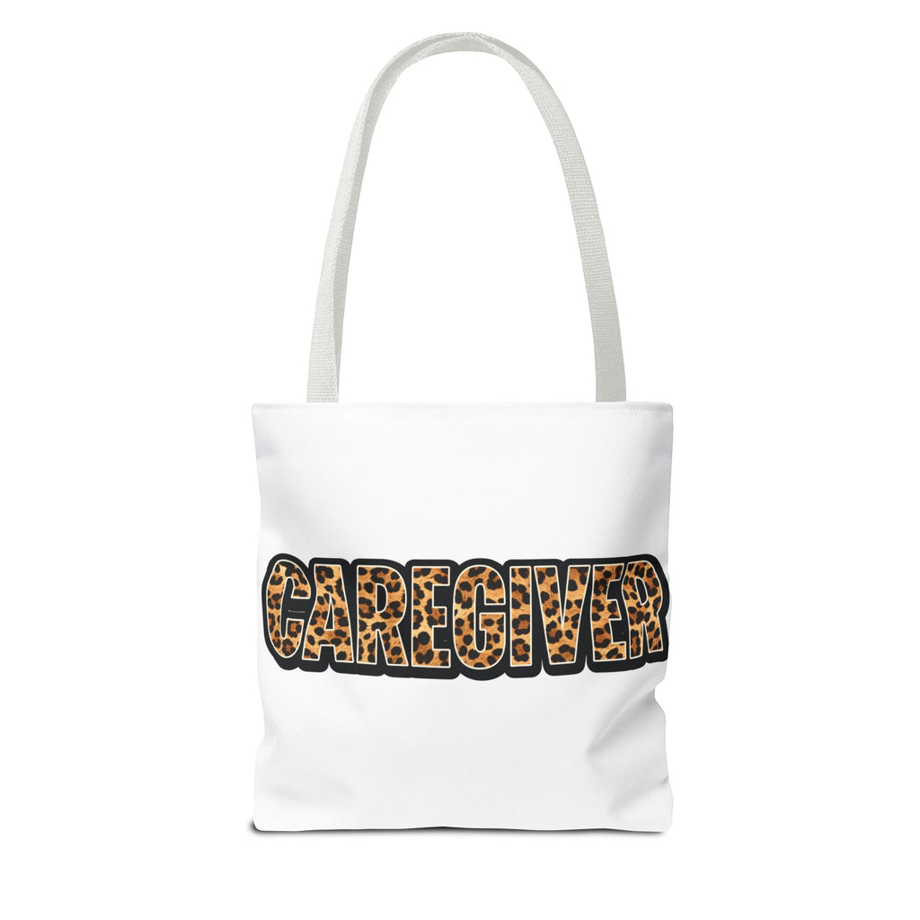 Caregiver Leopard Print Tote Bag —