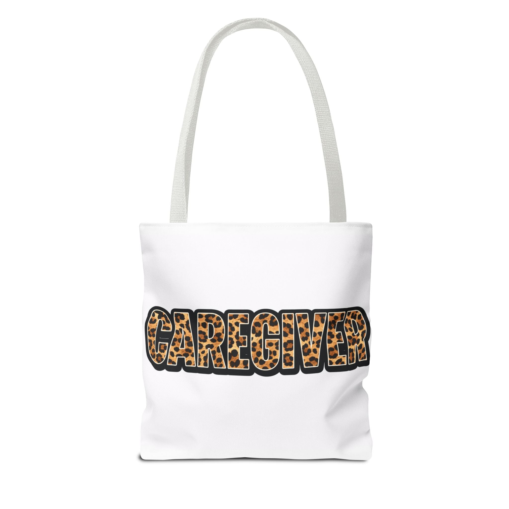 Caregiver Leopard Print Tote Bag —