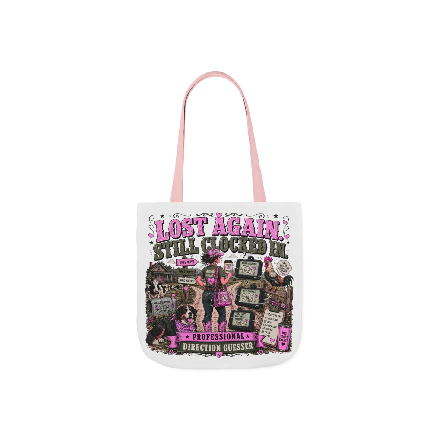 Home Health Care Tote Bag — 'Lost Again, Still Cucked' Graphic Canvas Tote