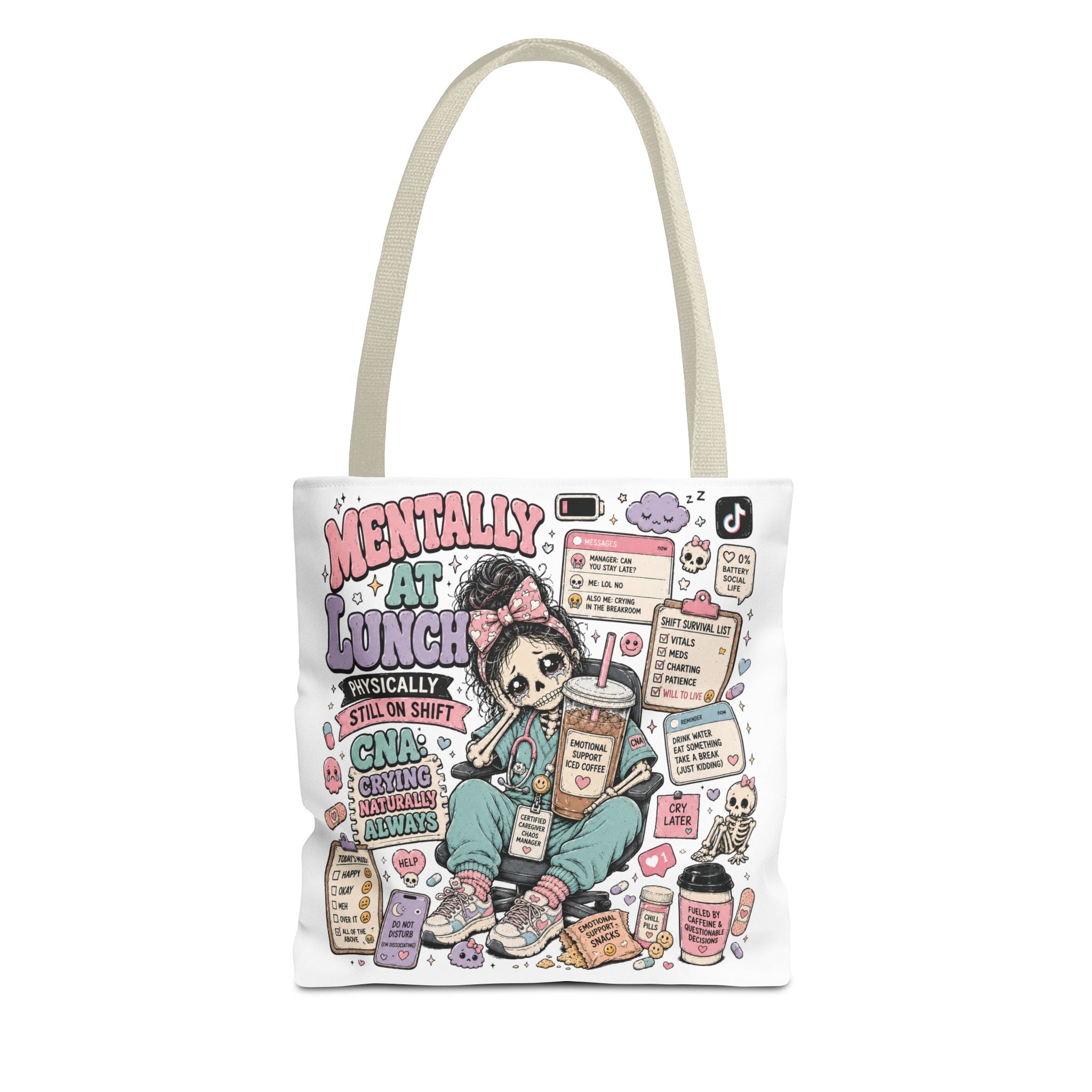 Mentally at Lunch CNA Tote Bag