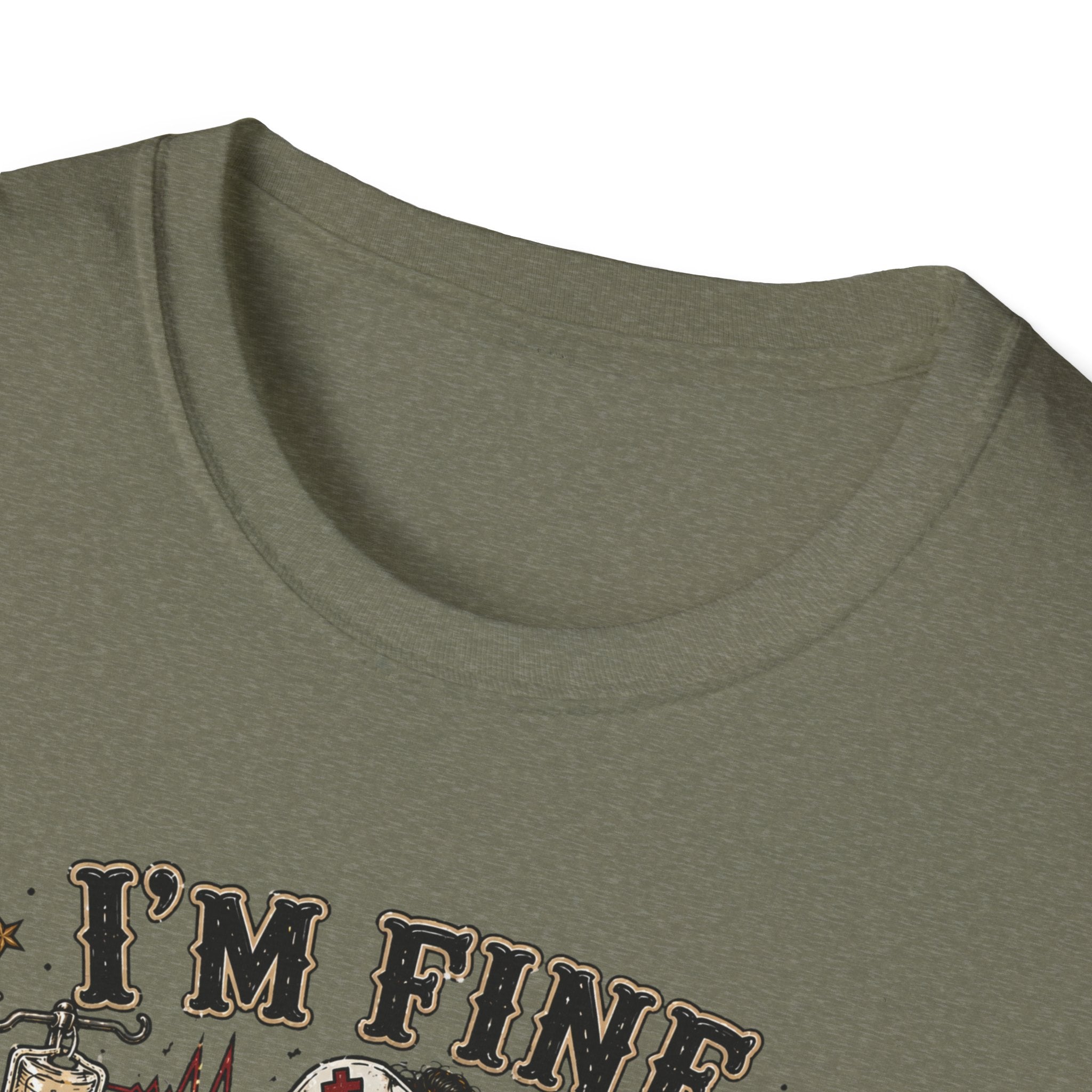 I'm Fine This Is Fine T-Shirt — Dark Humor Skeleton Graphic Tee