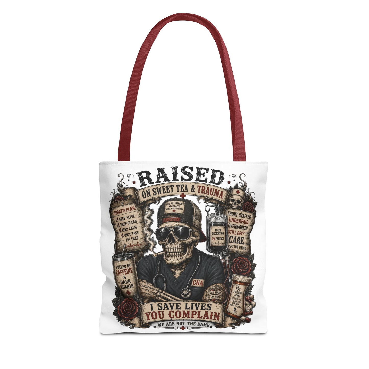 Tote — "Raised on Sweet Tea & Trauma"