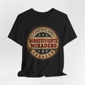 T-Shirt - "Certificado Sobreviviente Miradero" Vintage Badge Tee