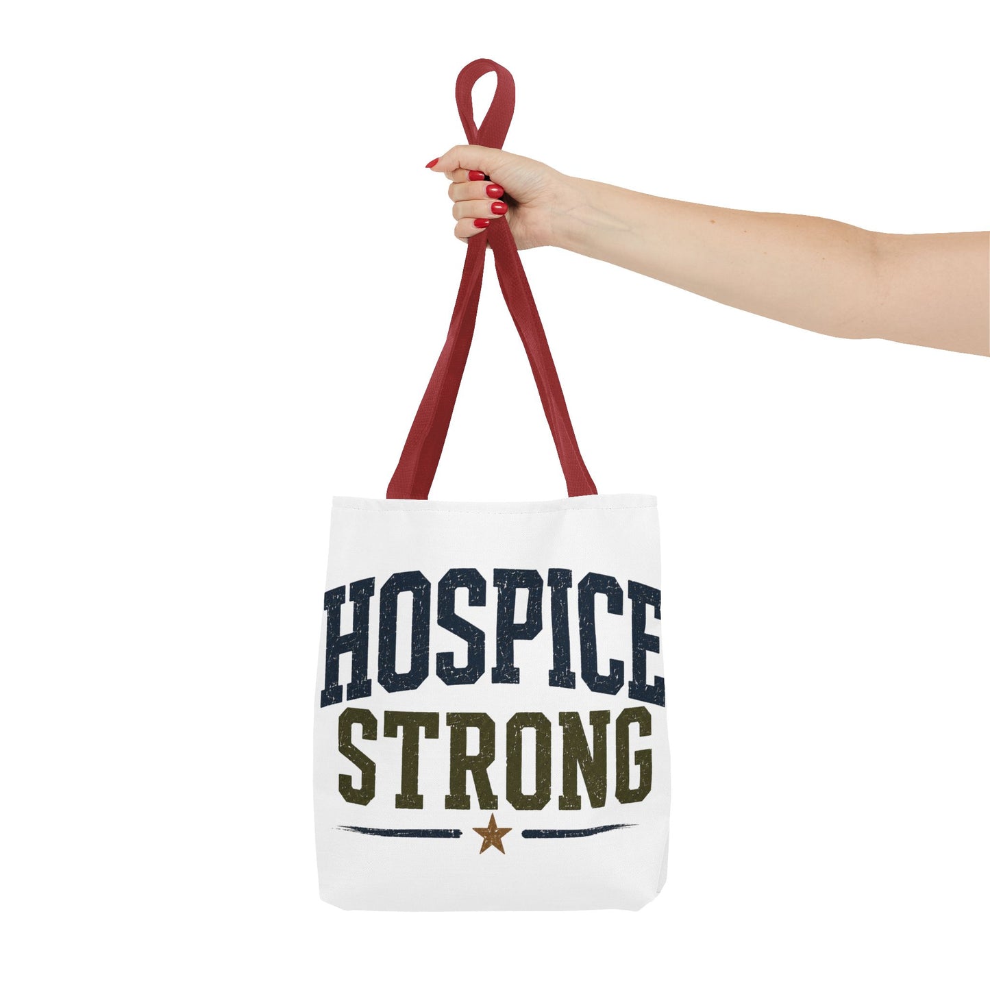 Hospice Strong Tote Bag — Support & Awareness Canvas Carryall