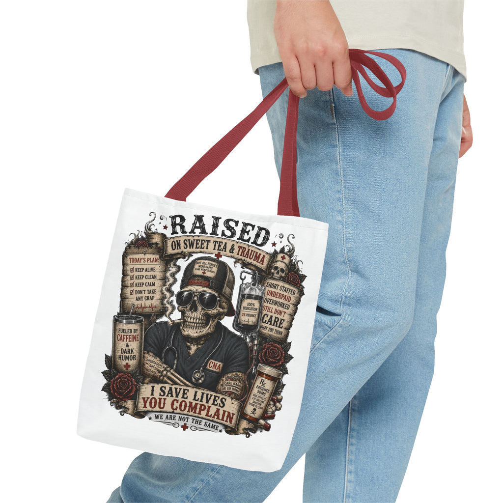Tote — "Raised on Sweet Tea & Trauma"