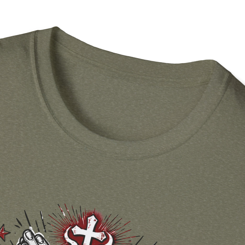 Prayer & Coffee T-Shirt — "Running on Prayer & Coffee" Christian Faith Tee