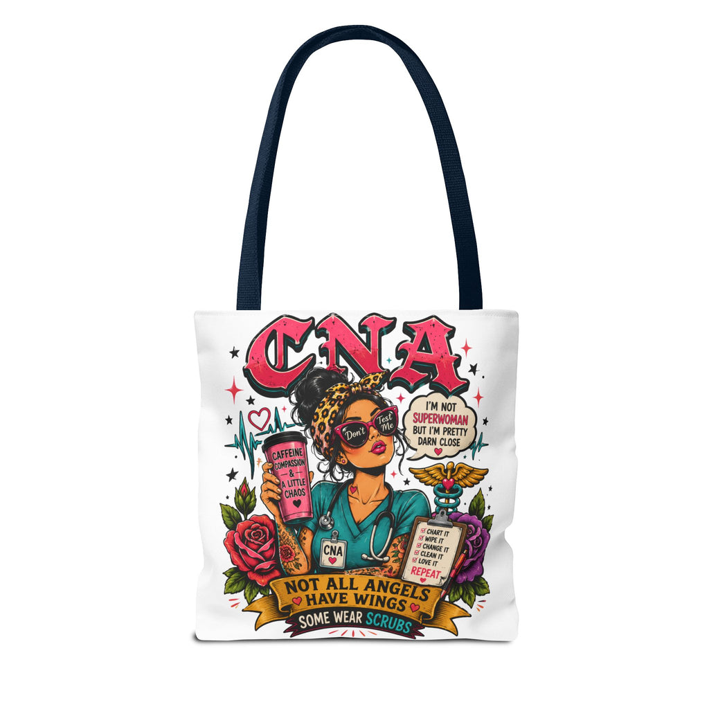 CNA Tote Bag - 'Not All Angels Have Wings, Some Wear Scrubs'