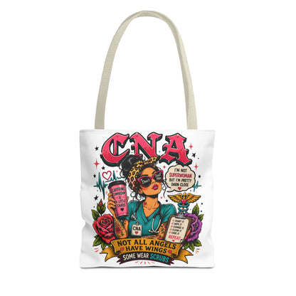 CNA Tote Bag - 'Not All Angels Have Wings, Some Wear Scrubs'