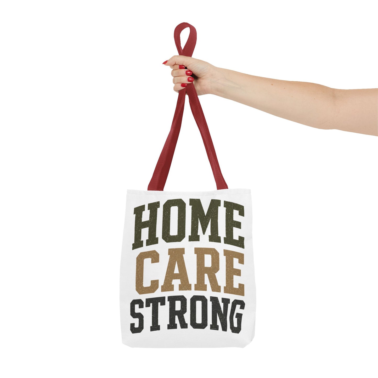 Home Care Strong Tote Bag — Durable AOP Shopper for Caregivers & Nurses