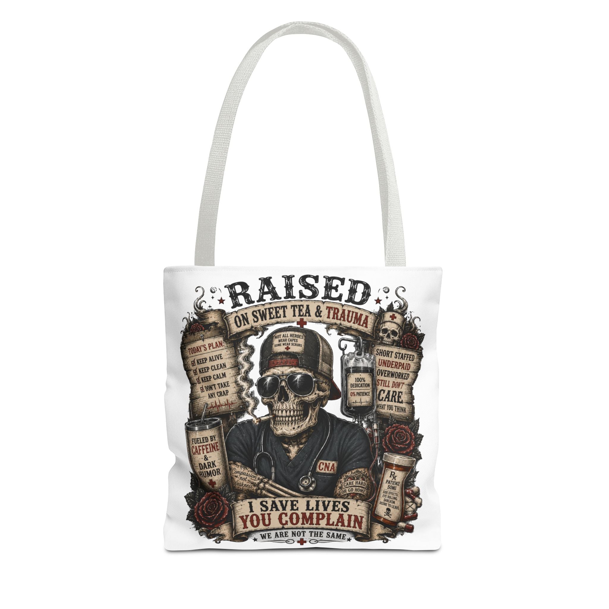 Tote — "Raised on Sweet Tea & Trauma"