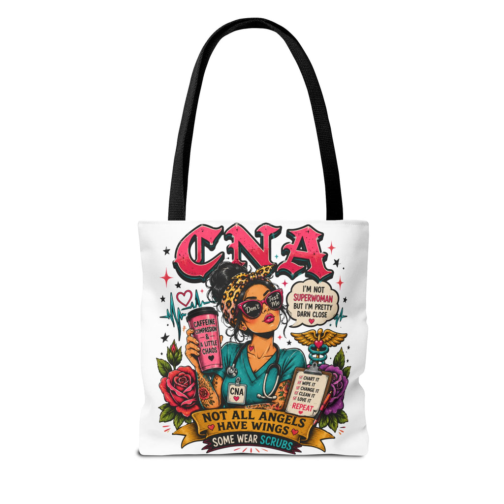 CNA Tote Bag - 'Not All Angels Have Wings, Some Wear Scrubs'