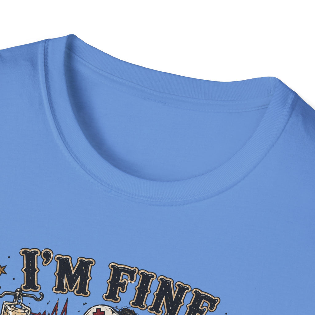 I'm Fine This Is Fine T-Shirt — Dark Humor Skeleton Graphic Tee