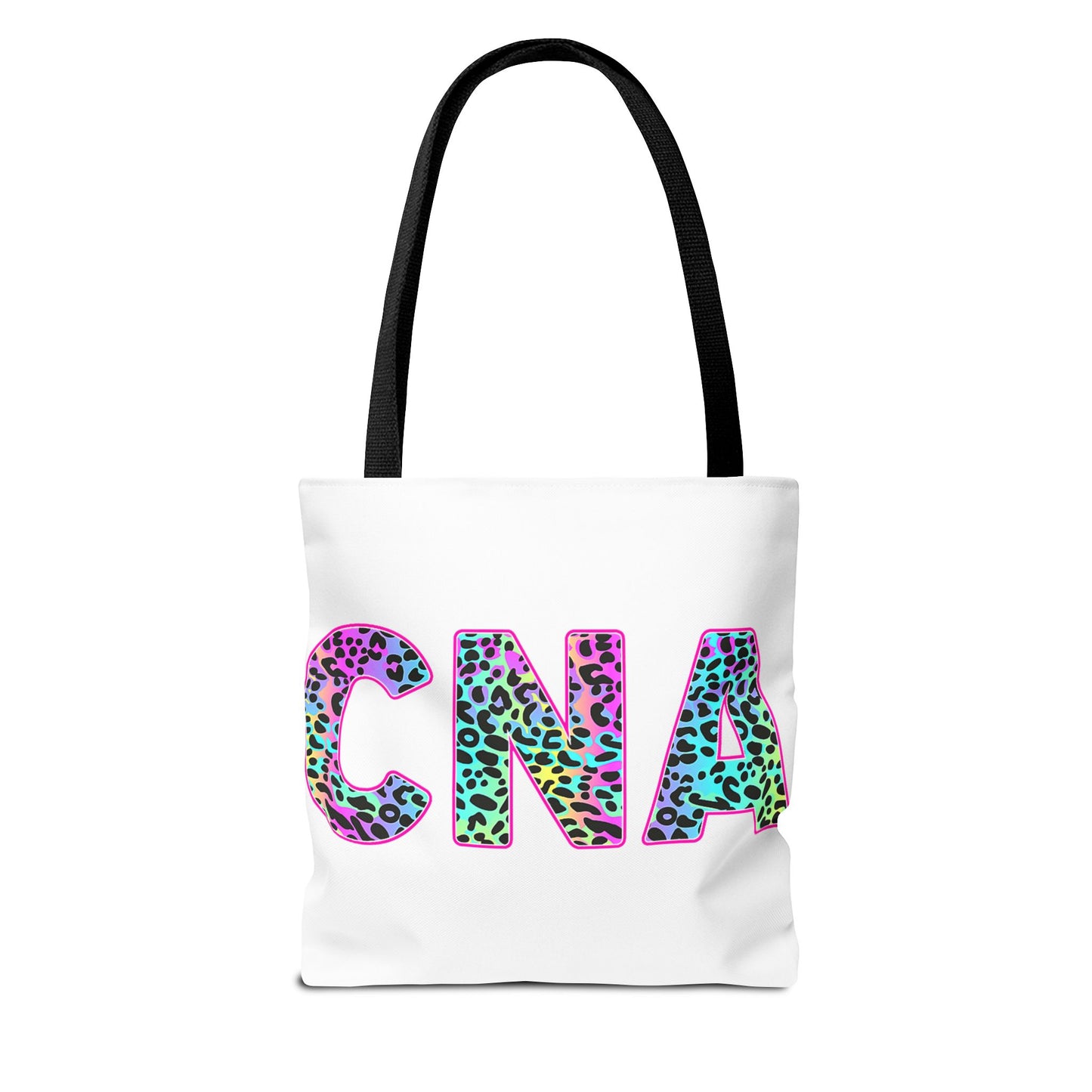 CNA Leopard Print Tote Bag - Colorful Nurse Aide Gift