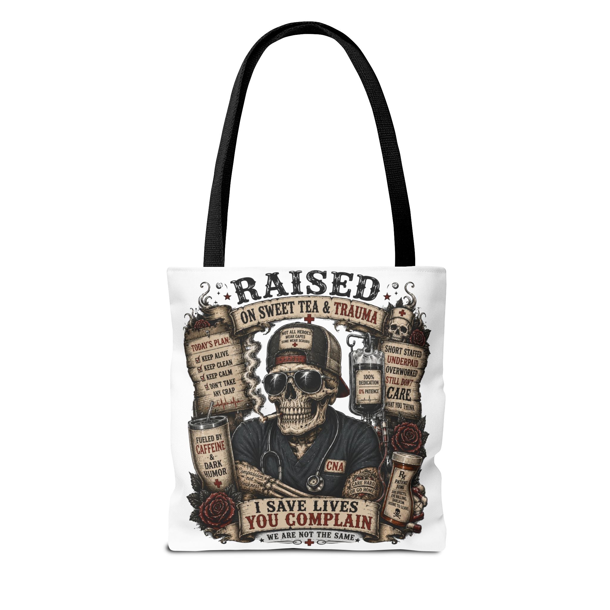 Tote — "Raised on Sweet Tea & Trauma"