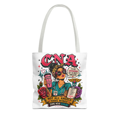 CNA Tote Bag - 'Not All Angels Have Wings, Some Wear Scrubs'