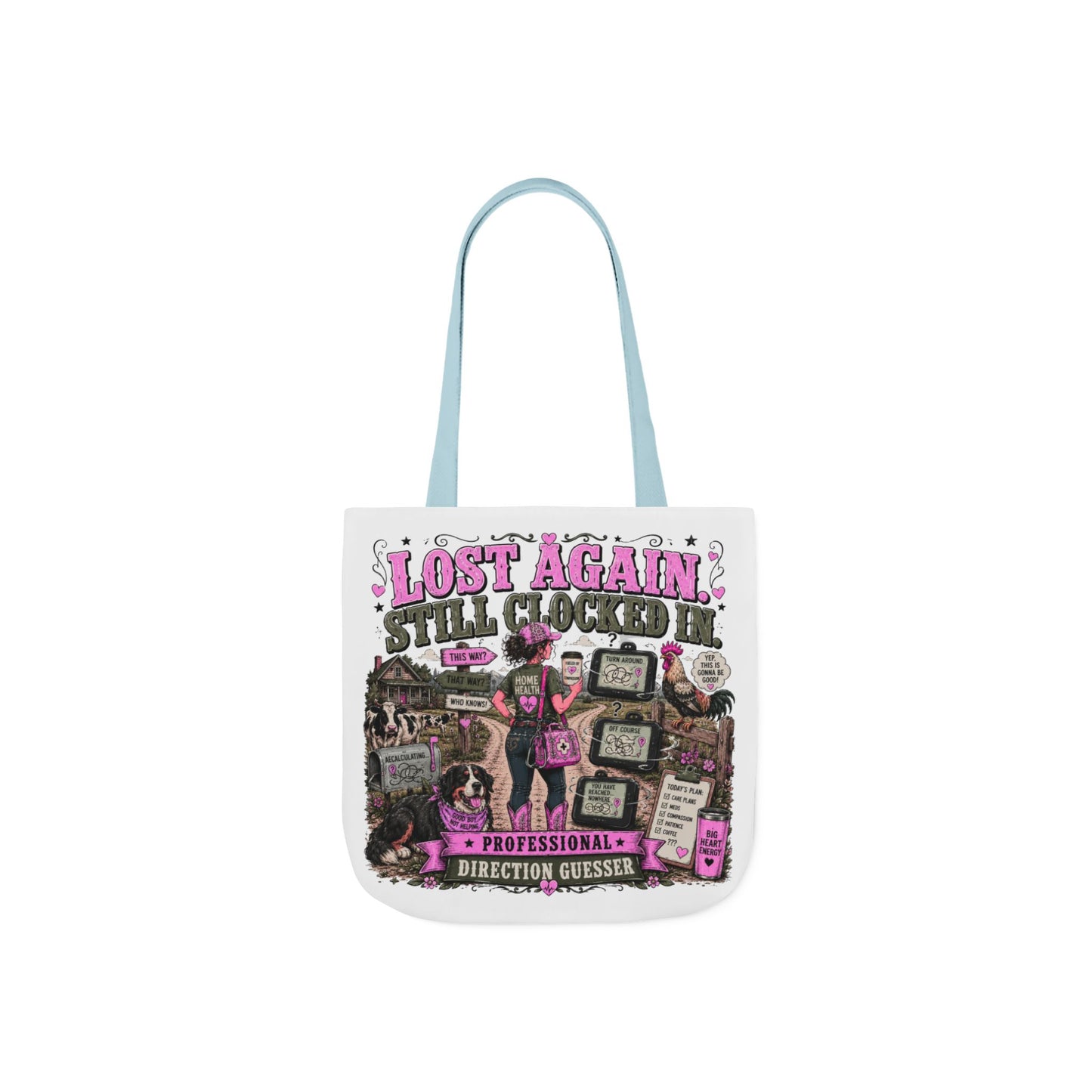 Home Health Care Tote Bag — 'Lost Again, Still Cucked' Graphic Canvas Tote