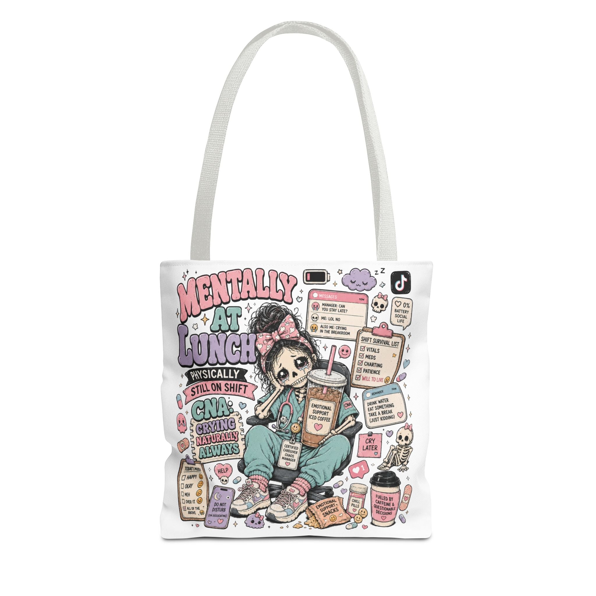 Mentally at Lunch CNA Tote Bag