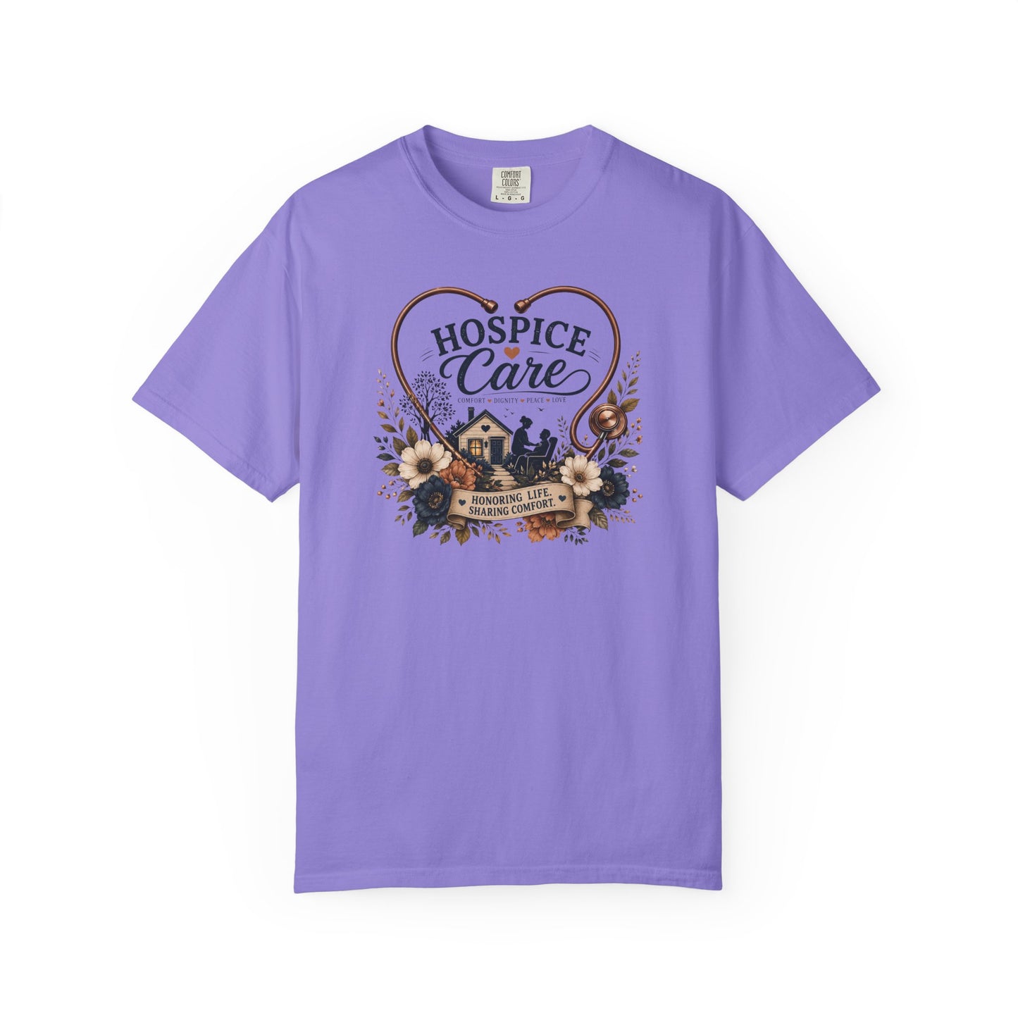 Hospice Care Heart T-Shirt — Compassionate Caregiver Tribute Tee