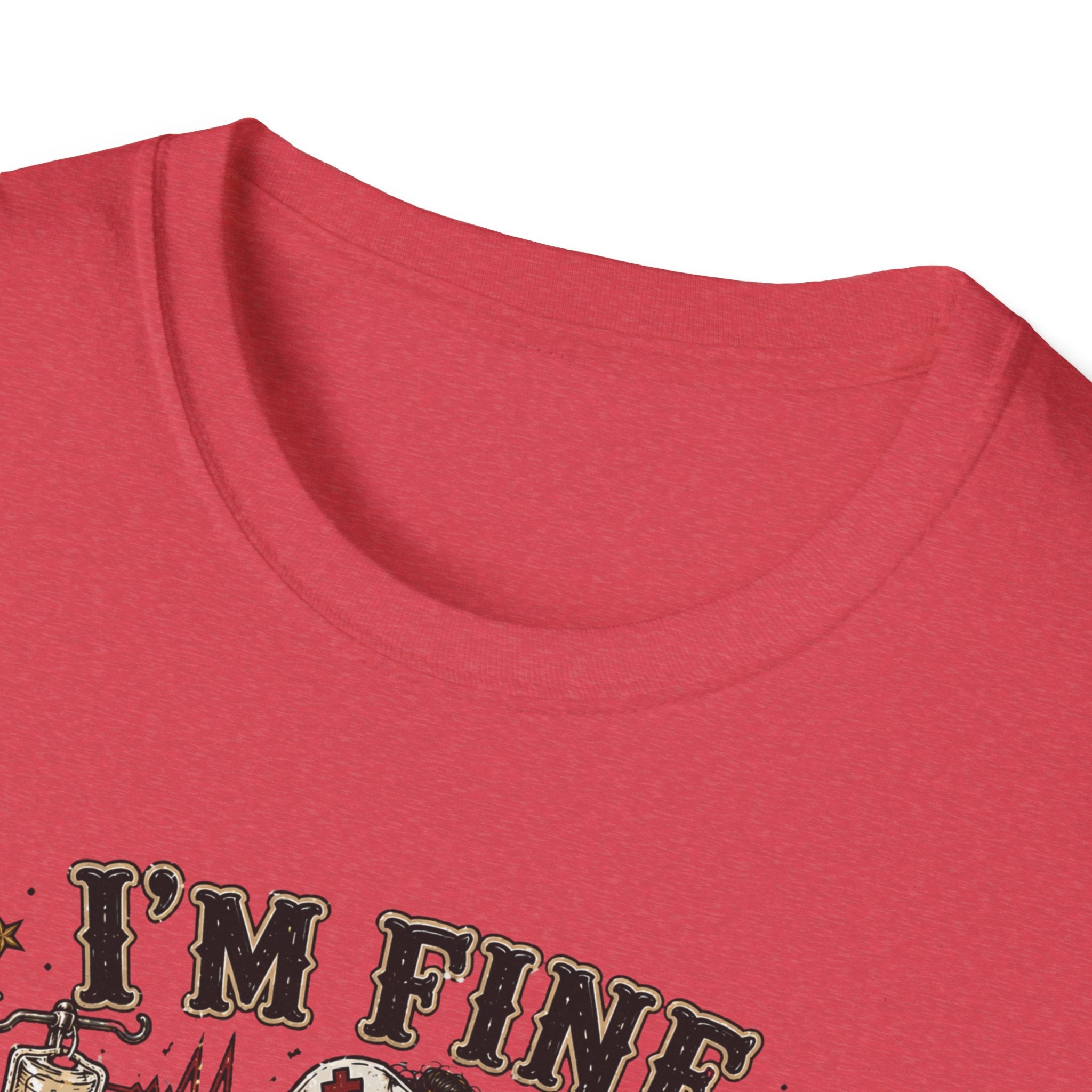 I'm Fine This Is Fine T-Shirt — Dark Humor Skeleton Graphic Tee