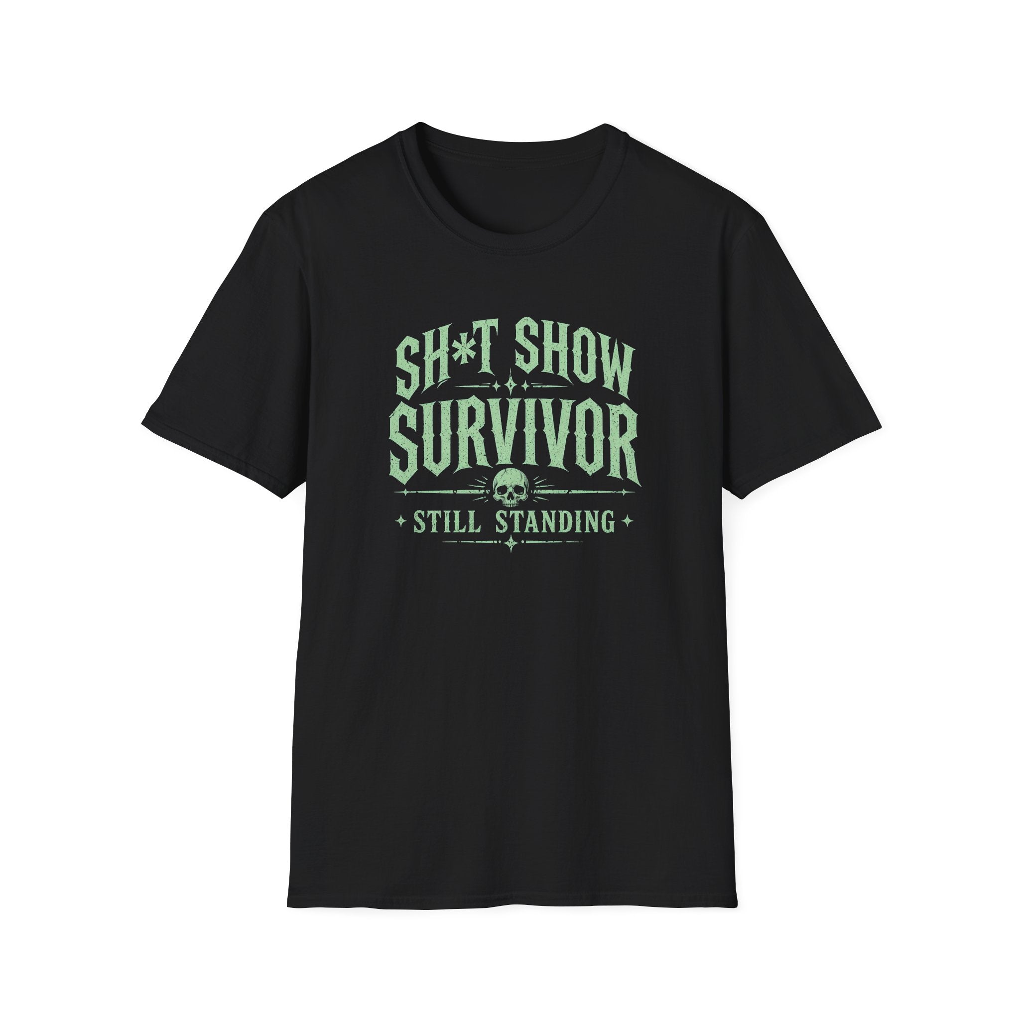 Shit Show Survivor T-Shirt "Shit Show Survivor graphic tee — funny caregiver nurse humor t-shirt"