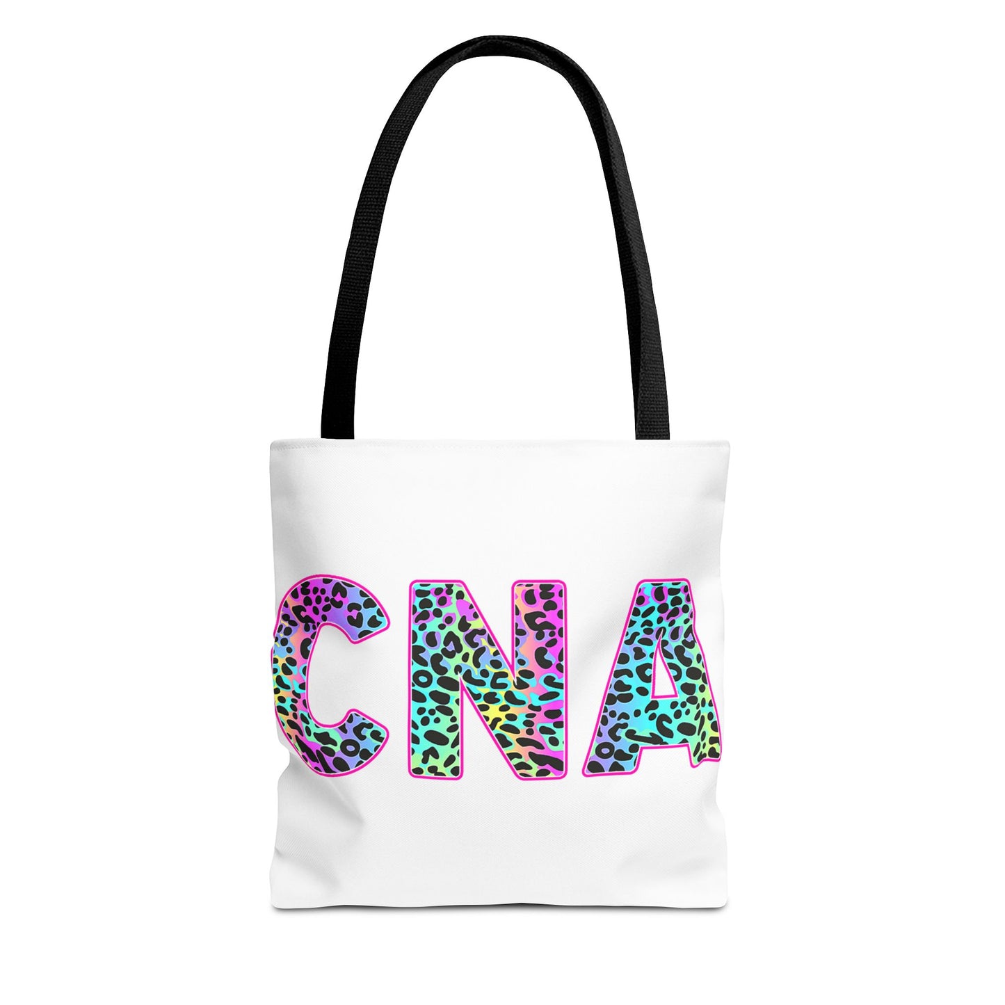 CNA Leopard Print Tote Bag - Colorful Nurse Aide Gift