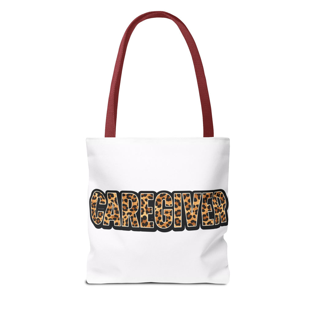 Caregiver Leopard Print Tote Bag —