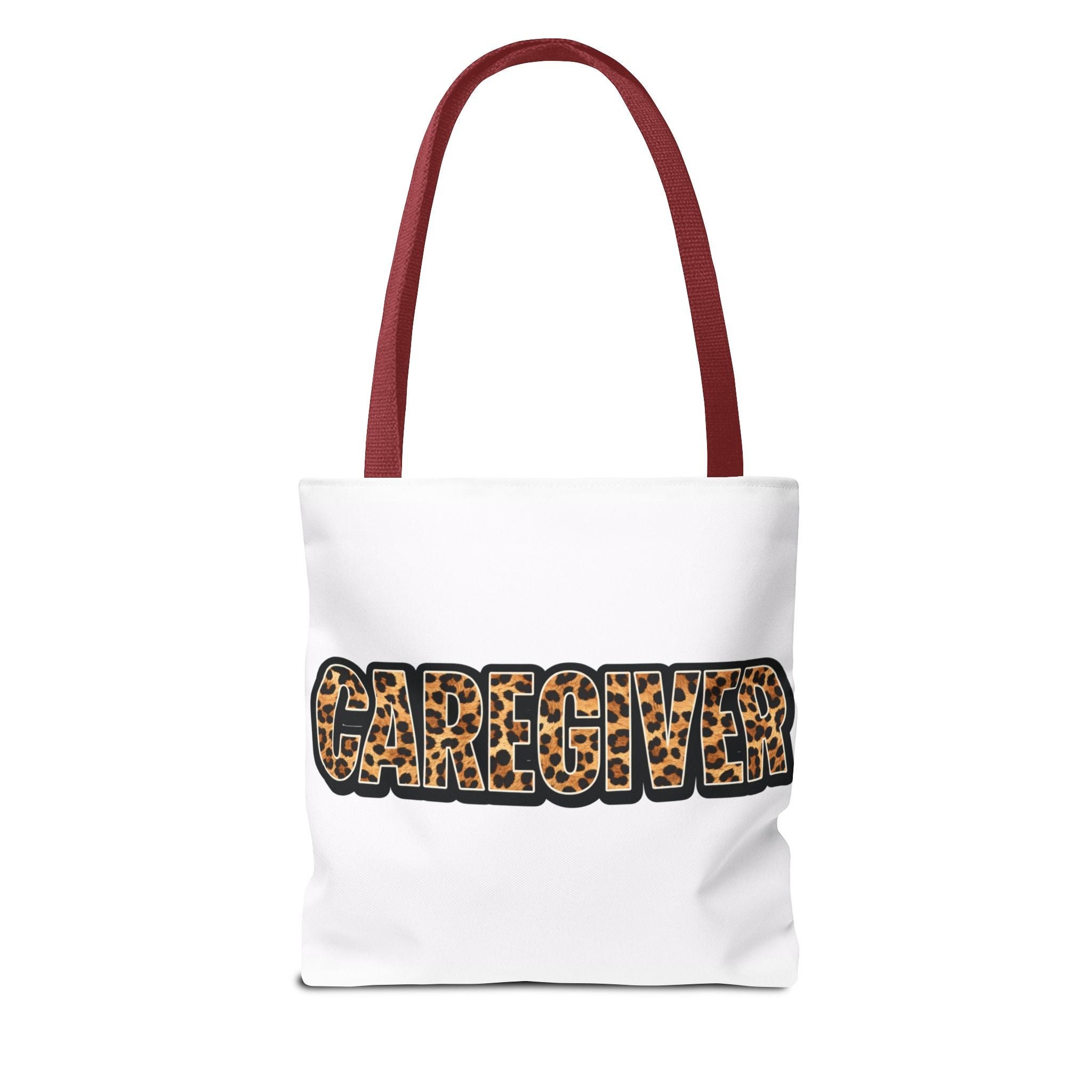 Caregiver Leopard Print Tote Bag —