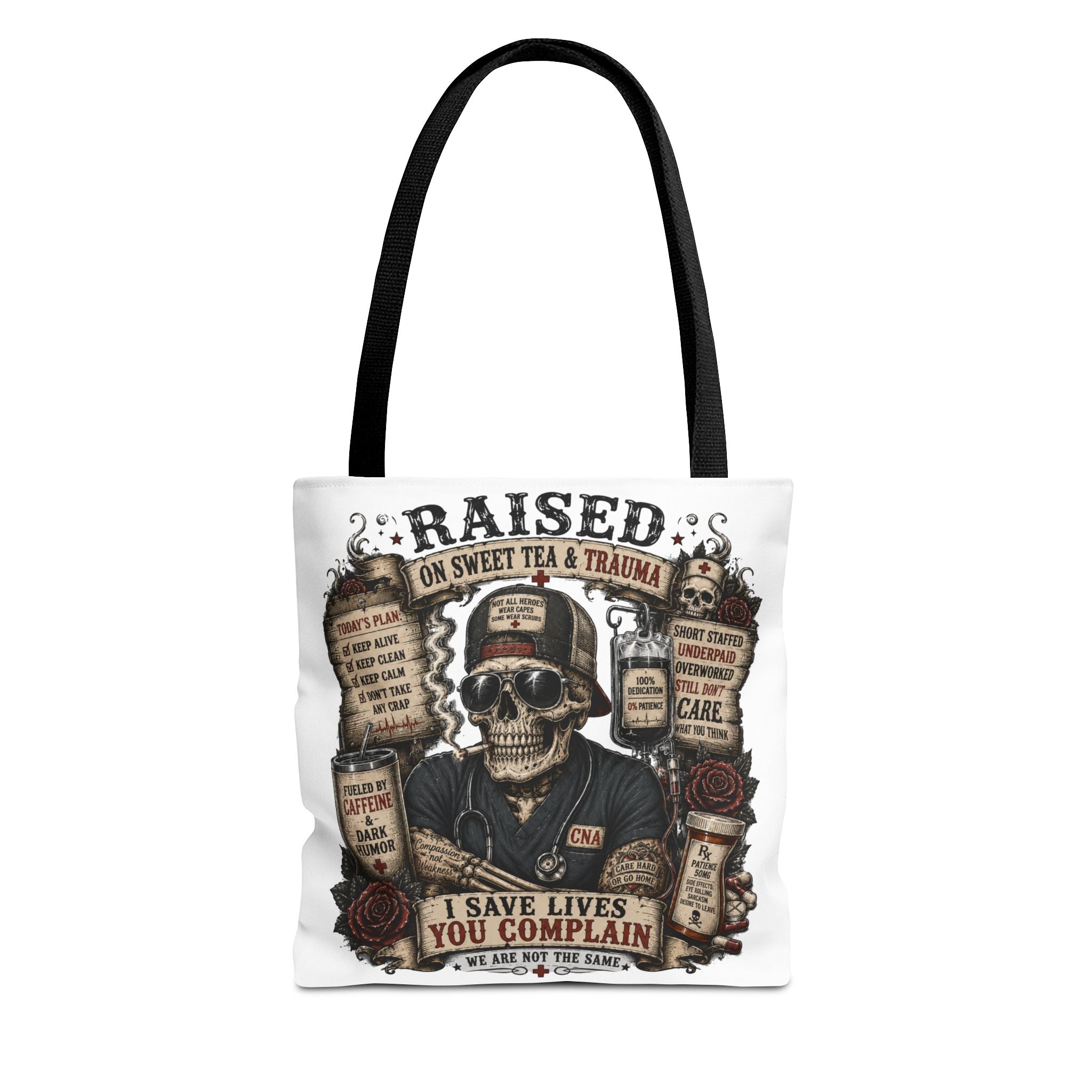 Tote — "Raised on Sweet Tea & Trauma"